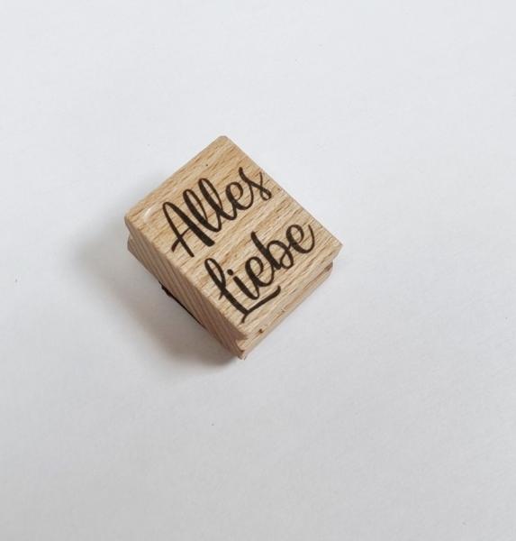 Holzstempel Alles Liebe